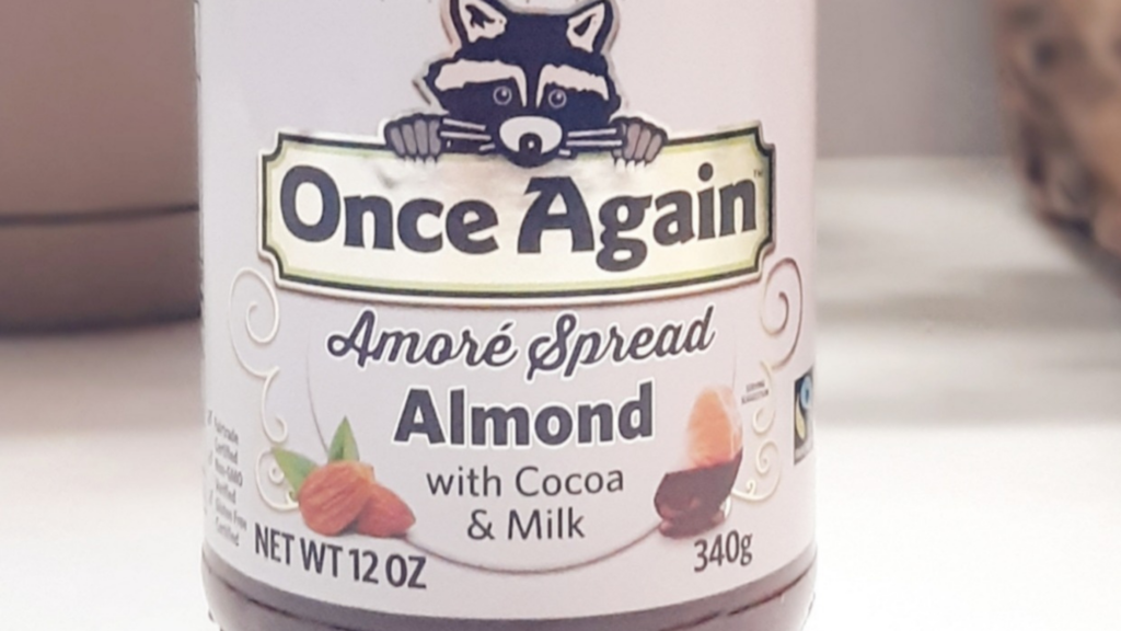 Once Again Amore Almond Spread Jar On Counter