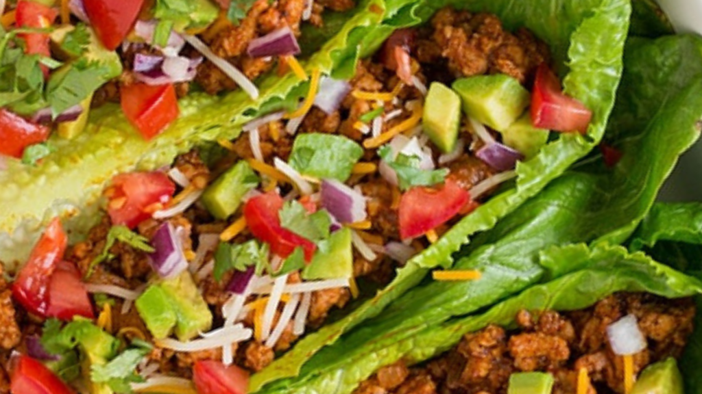 Turkey Tacos In Lettuce Wraps