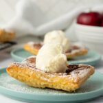 Upside Down Apple Tarts With Ice Cream